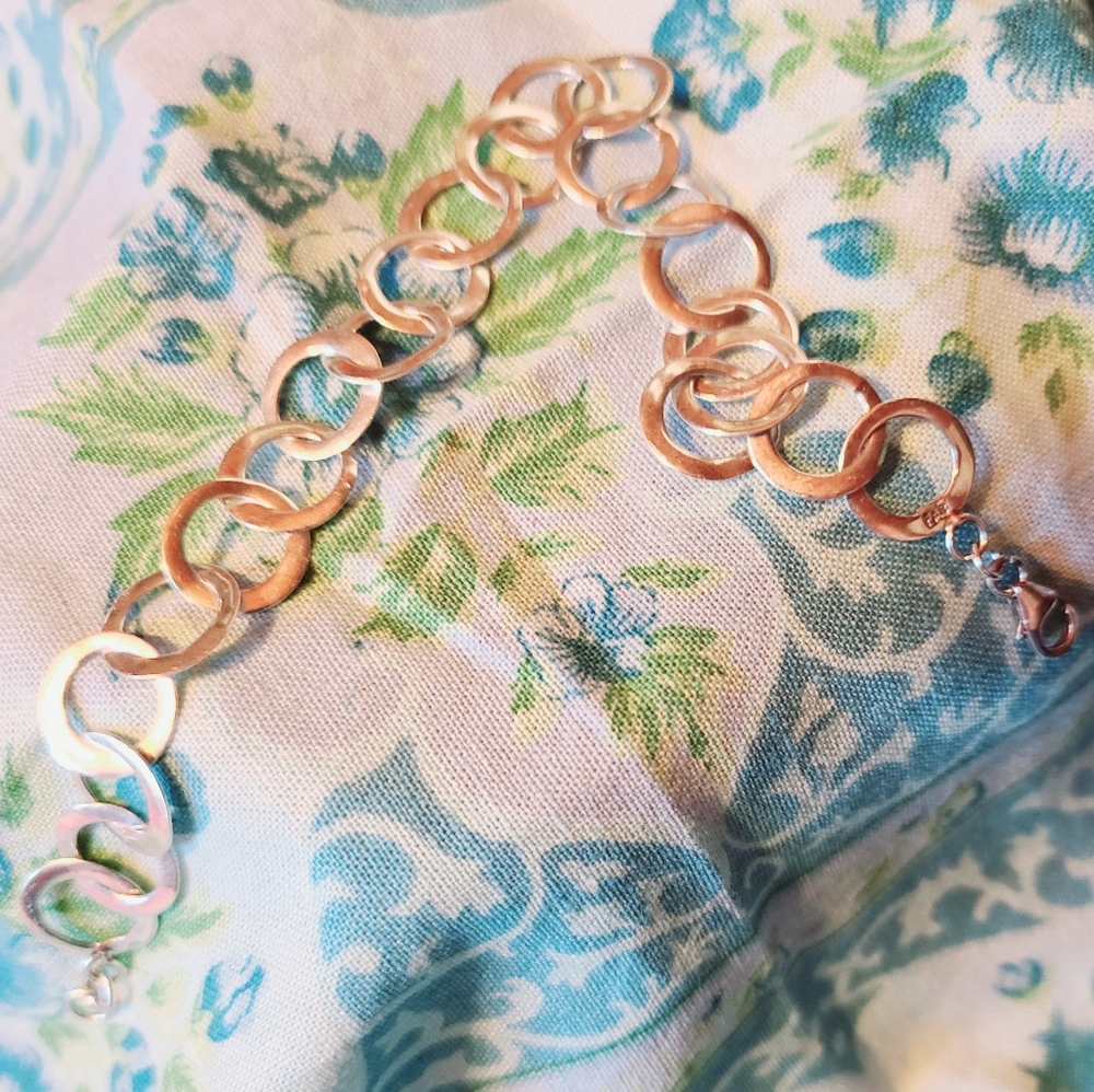 COPY - Sterling silver CIRCLES Bracelet - Picture 7 of 9